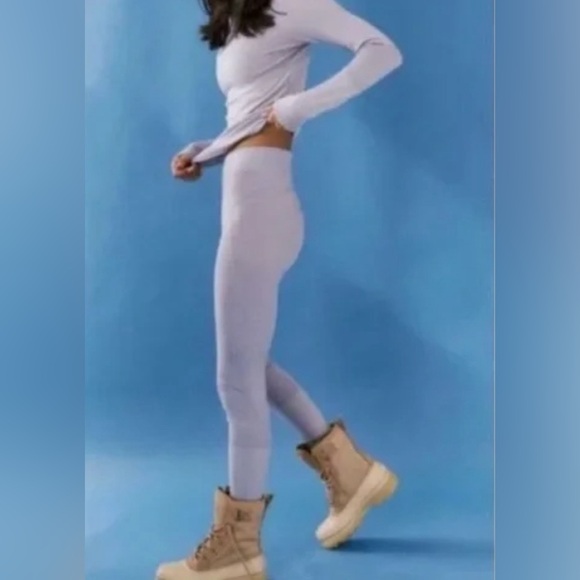 Free People Peacock Lite Blue Leggings - Picture 2 of 11